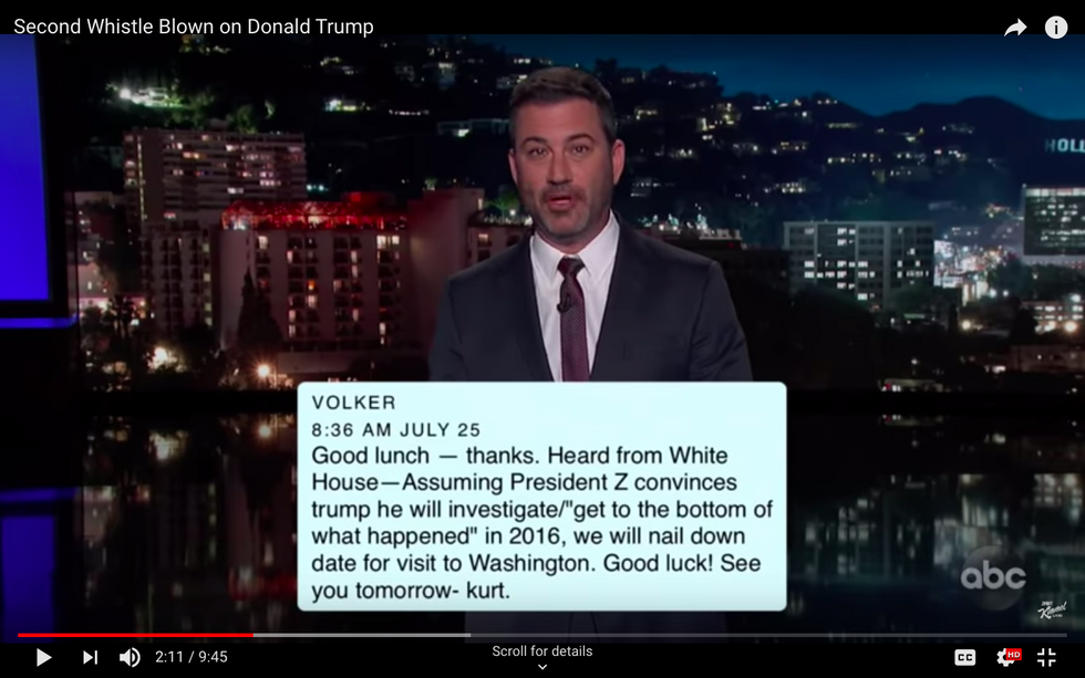 #EndorseThis: Kimmel Rips Trump’s Impeachment Alibi