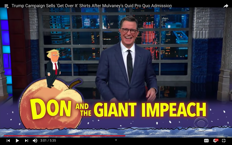 #EndorseThis: How Colbert Punishes Mulvaney And Trump