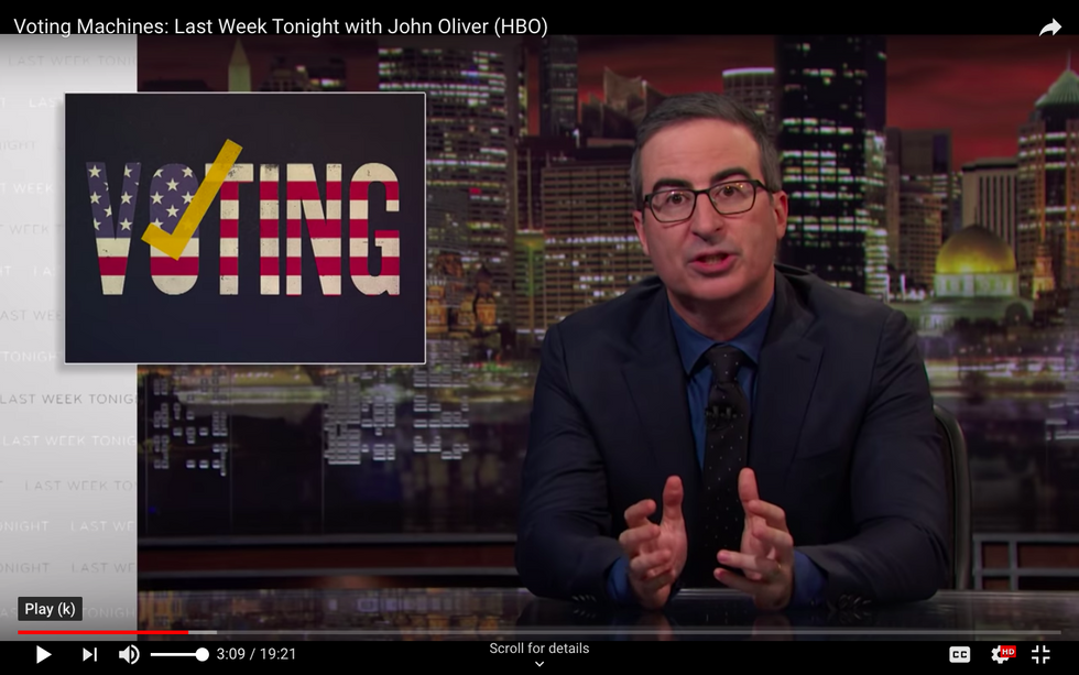 #EndorseThis: John Oliver Delivers Dire Warning On 2020 Election Security