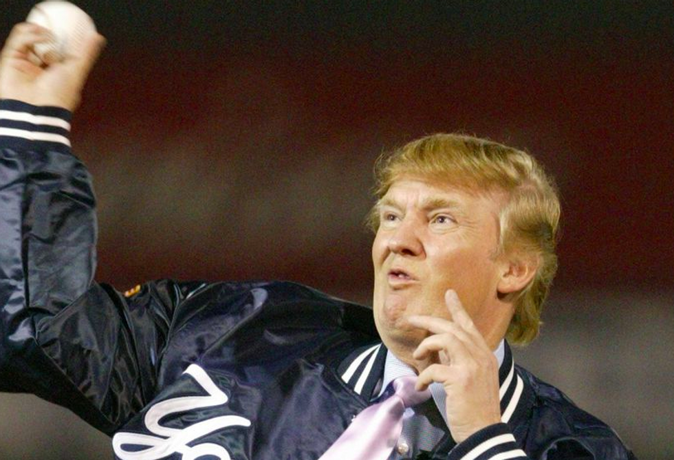 Does Trump Have The Balls To Throw Out The First Pitch?