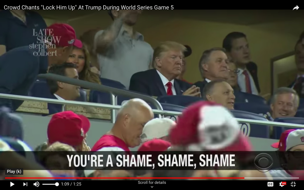 #EndorseThis: Trump Booing At World Series Inspires The Late Show