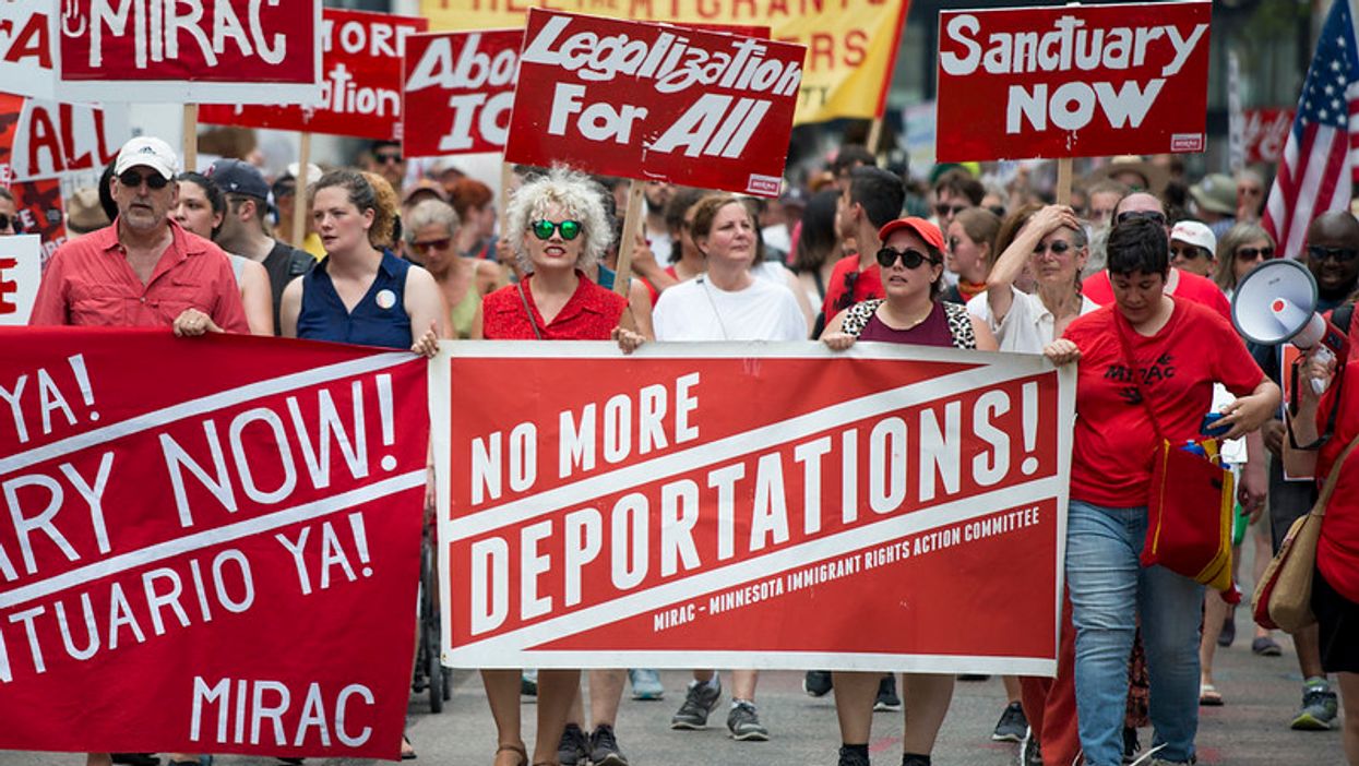Immigrant rights protestors.