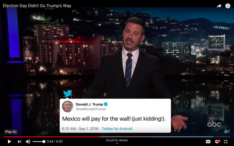 #EndorseThis: Kimmel Relives Thrilling Election Results