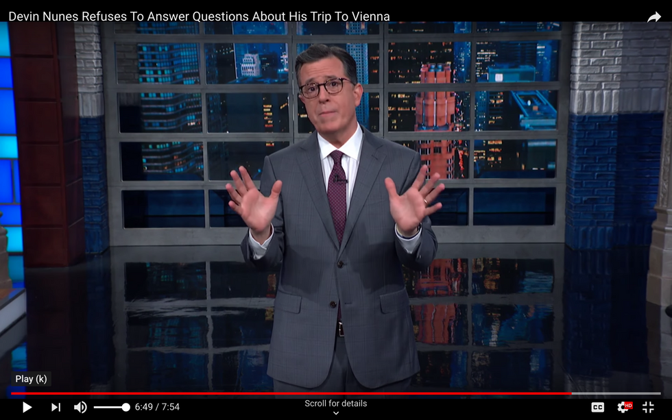#EndorseThis: Stephen Colbert Deposes Devin Nunes