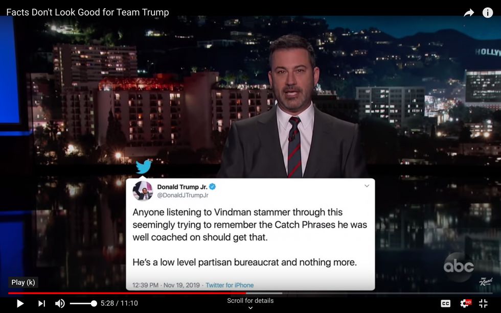 #EndorseThis: Jimmy Kimmel Watches The Impeachment Hearings