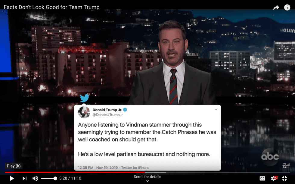 #EndorseThis: Jimmy Kimmel Watches The Impeachment Hearings