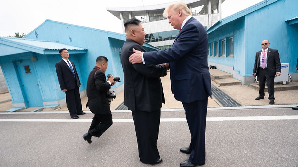 Kim Jong Un meets Donald Trump