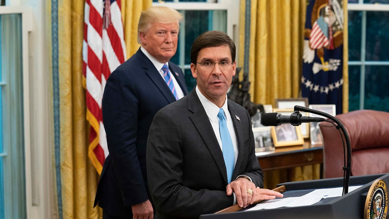 Mark Esper, Donald Trump