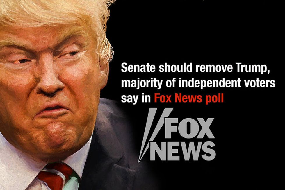 Trump Touts Fox Poll Showing Most Americans Want Him Ousted