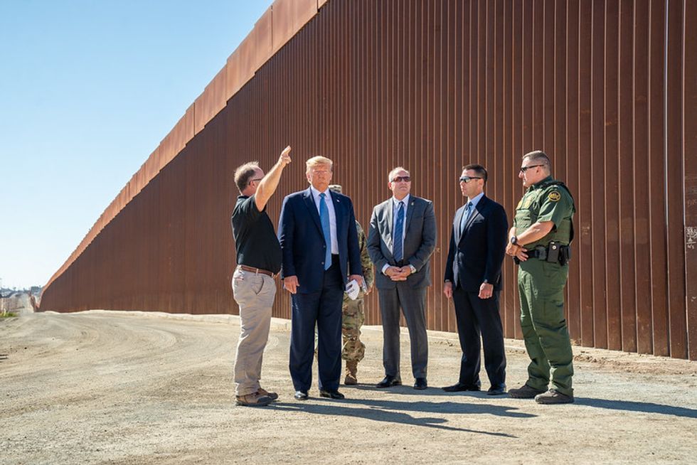 High Winds Blow Down Border Wall In California