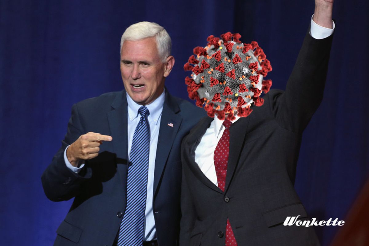 Mike Pence Is Your New Czar Of Finding Out If Coronavirus Is Gay, Praying It Away