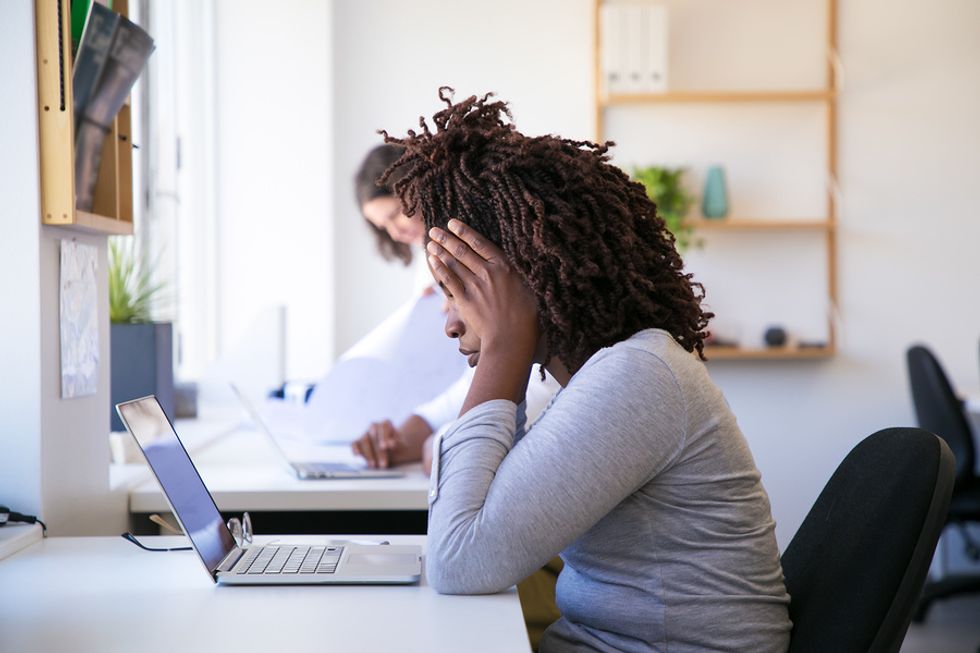 Overworked woman needs to find a better work-life balance