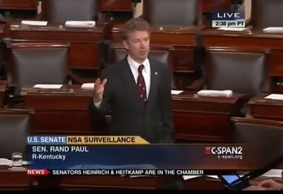 Rand Paul’s Anti-NSA-Spying ‘Filibuster’ Lasts 10½ hours