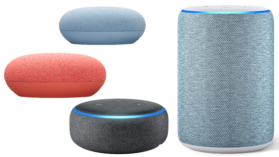 Amazon and Google smart speakers