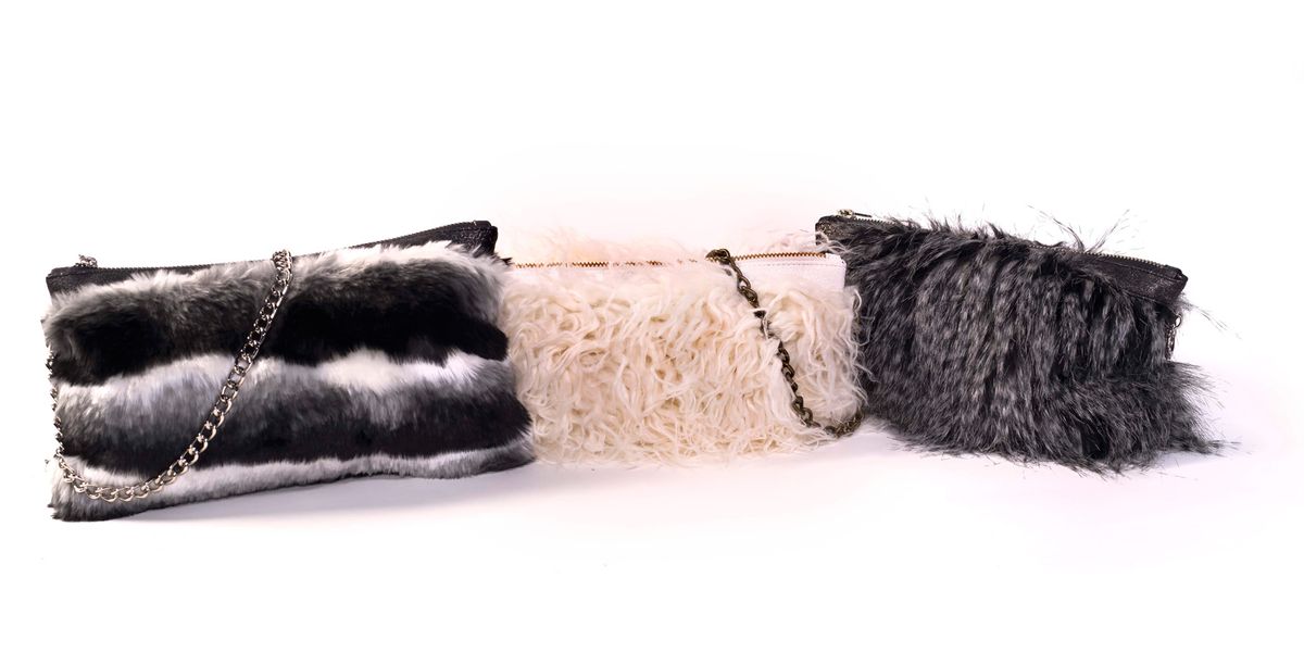 Stacy Kessler Accessories faux fur bag