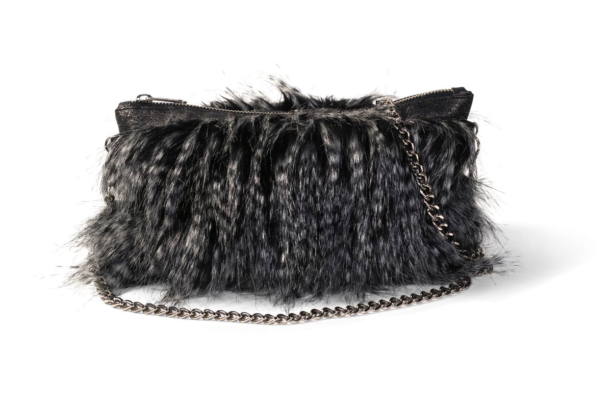 Stacy Kessler Accessories feathered bag
