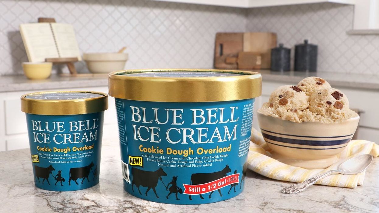 Blue Bell's new Cookie Dough Overload ice cream is packed with 3 kinds of cookie dough