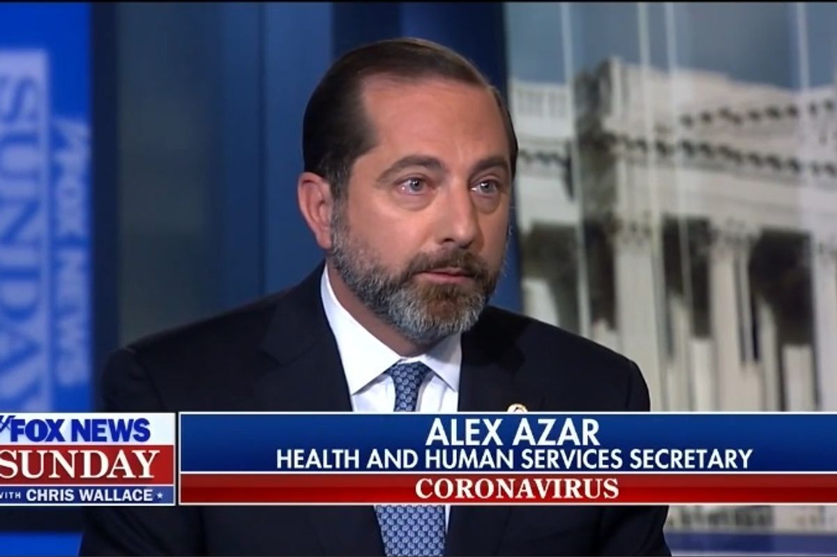 HHS Sec Alex Azar Gonna Call Cops On Dirty Workers For Bringing Disease Into Immaculate Slaughterhouses