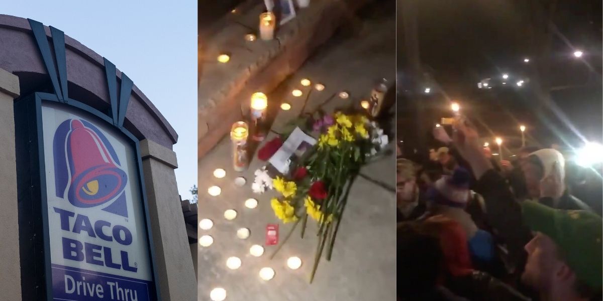 A Massive Crowd Of Penn State Students Held A Candlelight Vigil For A