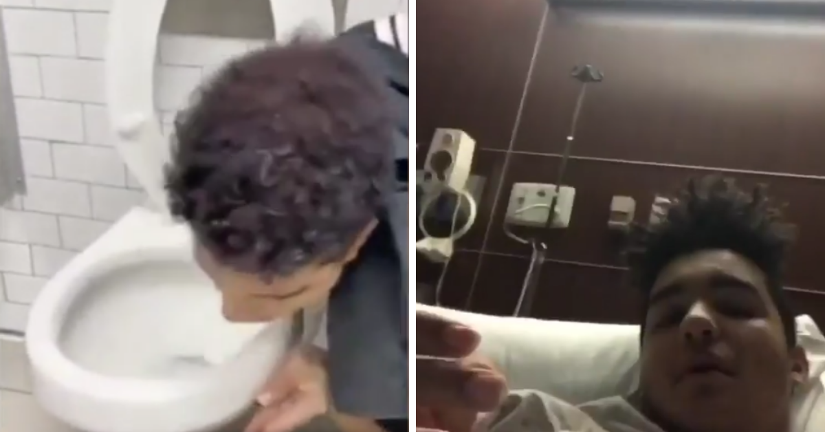 Influencer Who Licked A Toilet Seat As Part Of TikTok Virus 'Challenge' Says He's Now Tested Positive For The Disease
