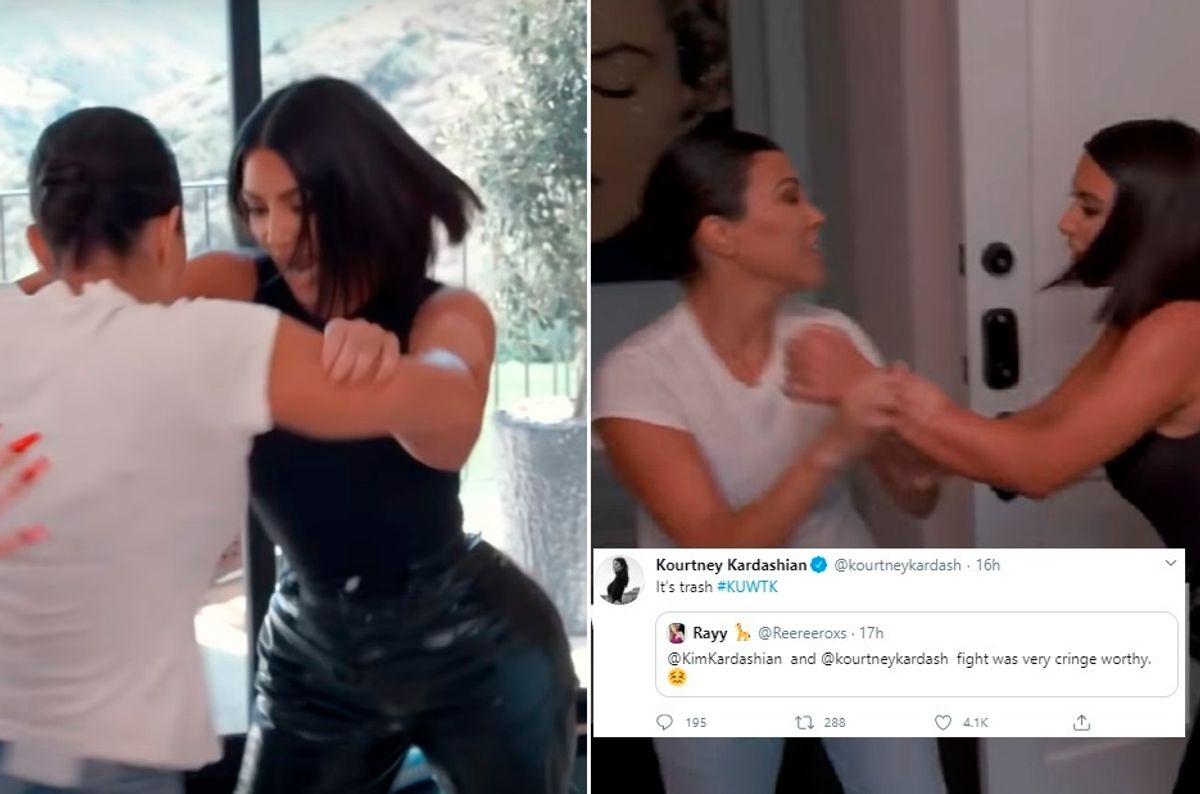 Kim Kourtney Fight KUWTK