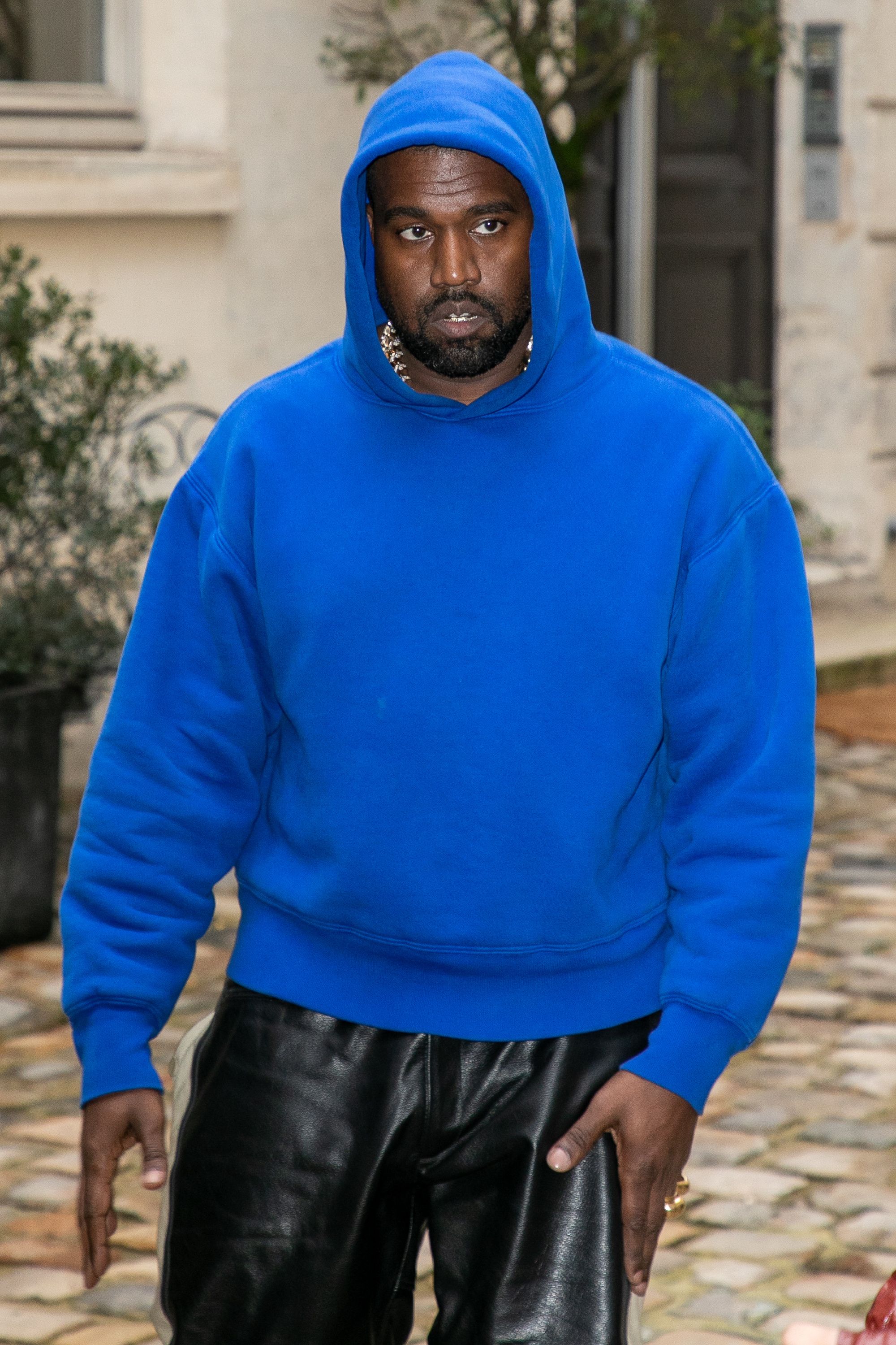 yeezy blue hoodie