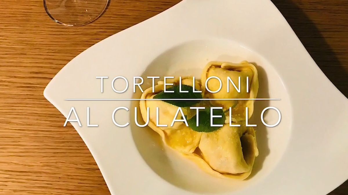 Cuciniamo insieme: tortelloni di ricotta e culatello 24 mesi 
con burro e salvia croccante