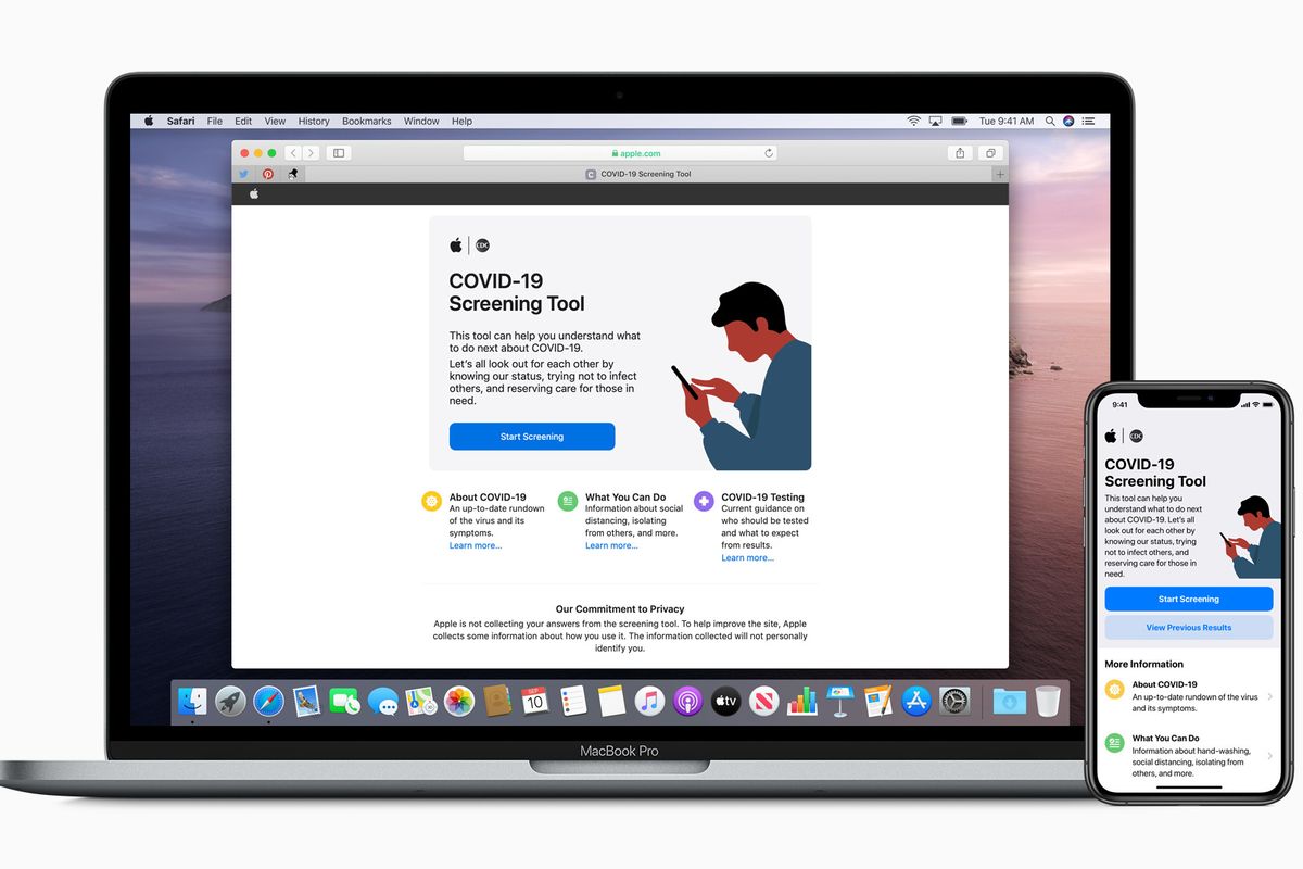 Apple COVID-19 screening tool