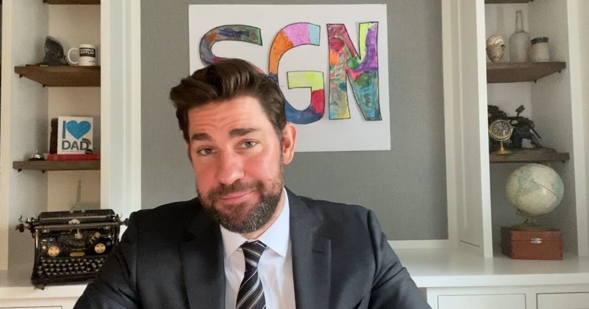 John Krasinski just launched a 'Some Good News' TV show from his own home office