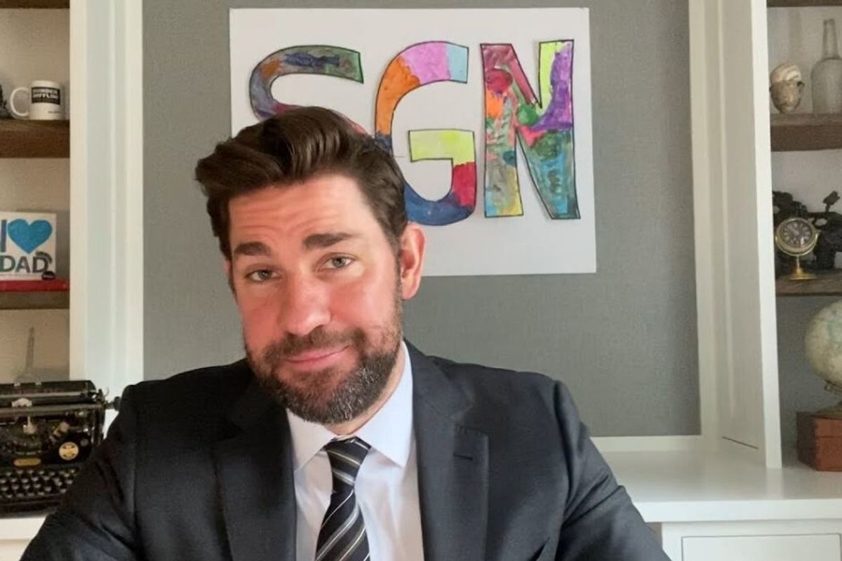 John Krasinski just launched a 'Some Good News' TV show from his own home office