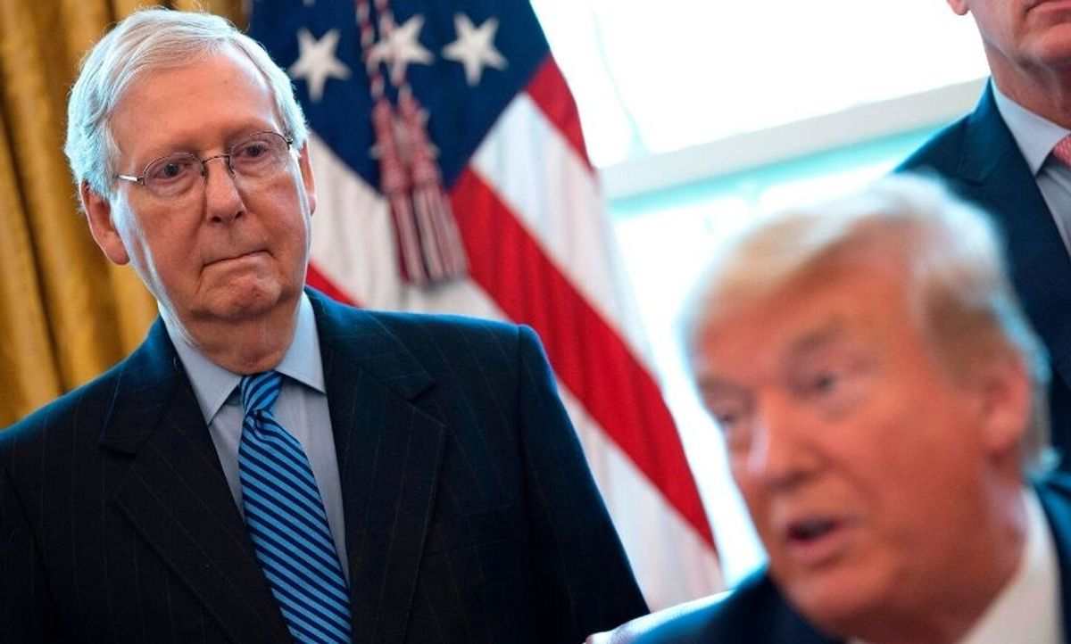 People Are Savagely Fact Checking Mitch McConnell After He Blamed Botched Pandemic Response on Impeachment