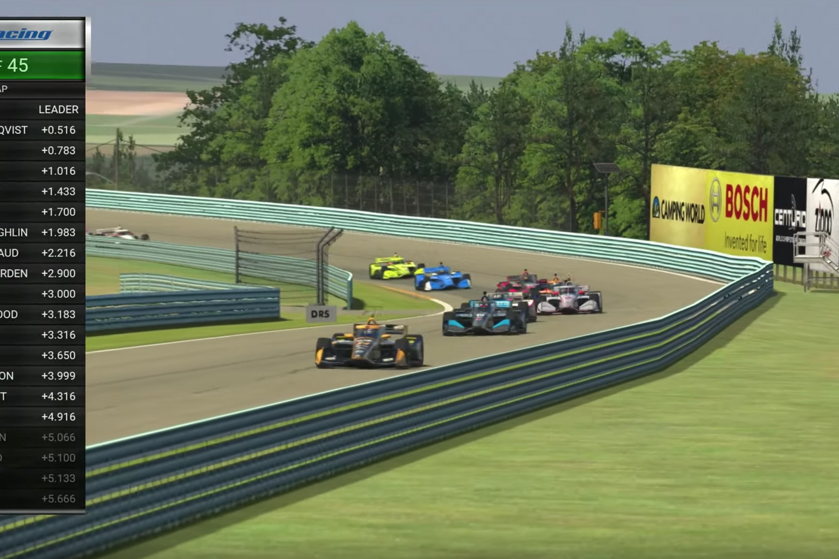 IndyCar esports using iRacing