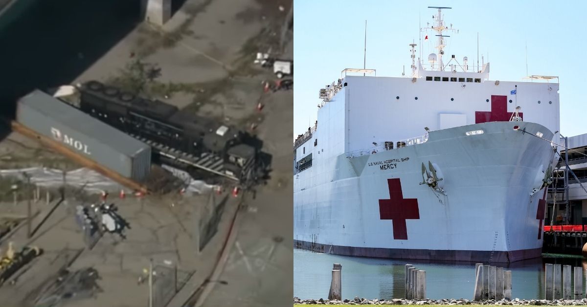 Man Admits He Tried To Crash Train Into Hospital Ship USNS Mercy Because He Wanted To 'Wake People Up' To Possible Government Takeover