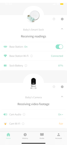 owlet smart sock app