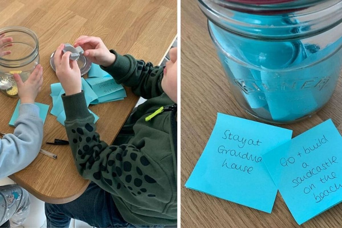 Mom creates a jar of 'magical things to look forward to' to help kids cope with lockdown
