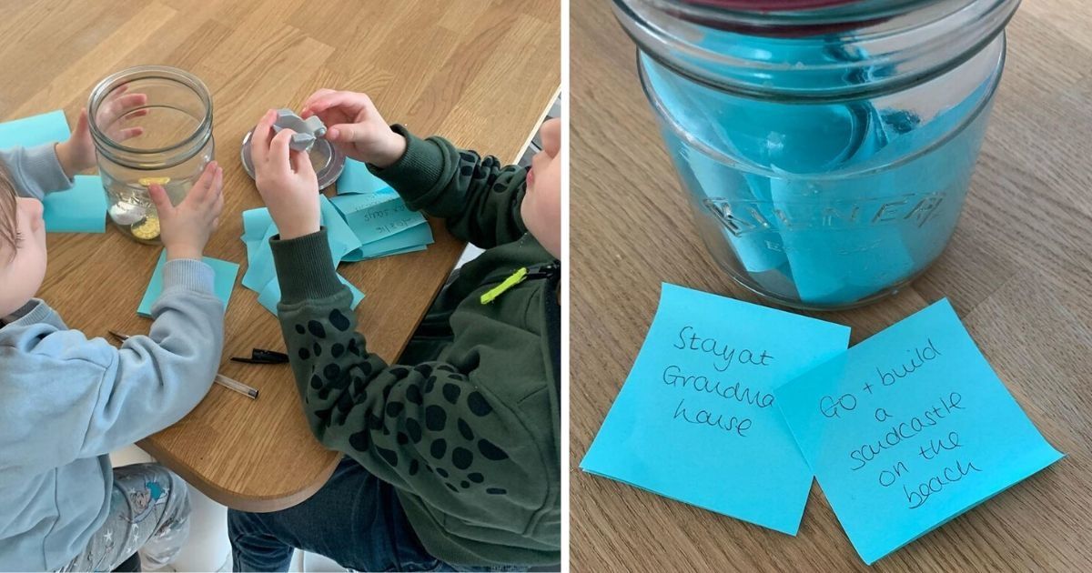 Mom creates a jar of 'magical things to look forward to' to help kids cope with lockdown