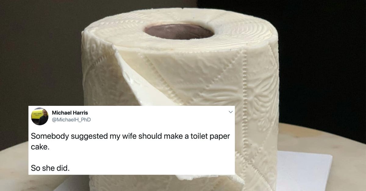 Home Baker Creates Life-Like 'Toilet Paper' Cake That Looks More Tasty Than It Has Any Right To Be
