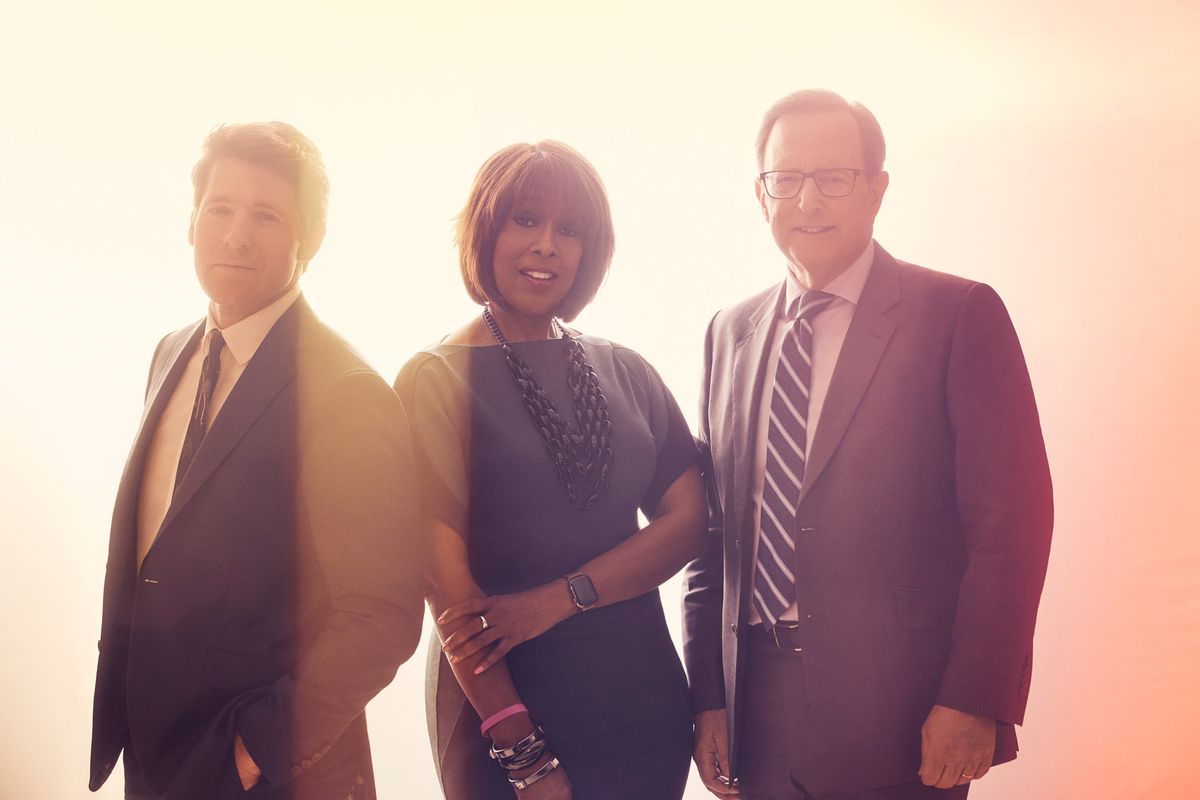 Gayle King, Anthony Mason, and Tony Dokoupil of CBS This Morning