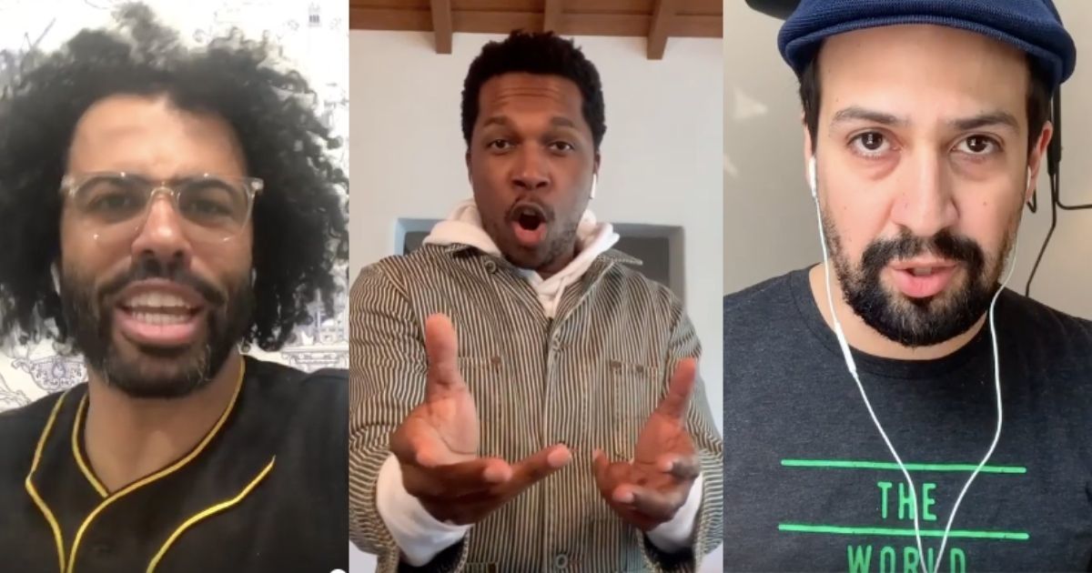 John Krasinski gathered the original Hamilton cast on Zoom to surprise a young fan