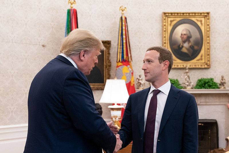 Donald Trump, Mark Zuckerberg