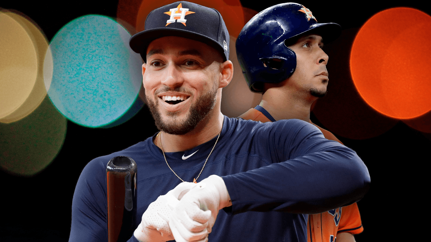 Astros George Springer and Michael Brantley