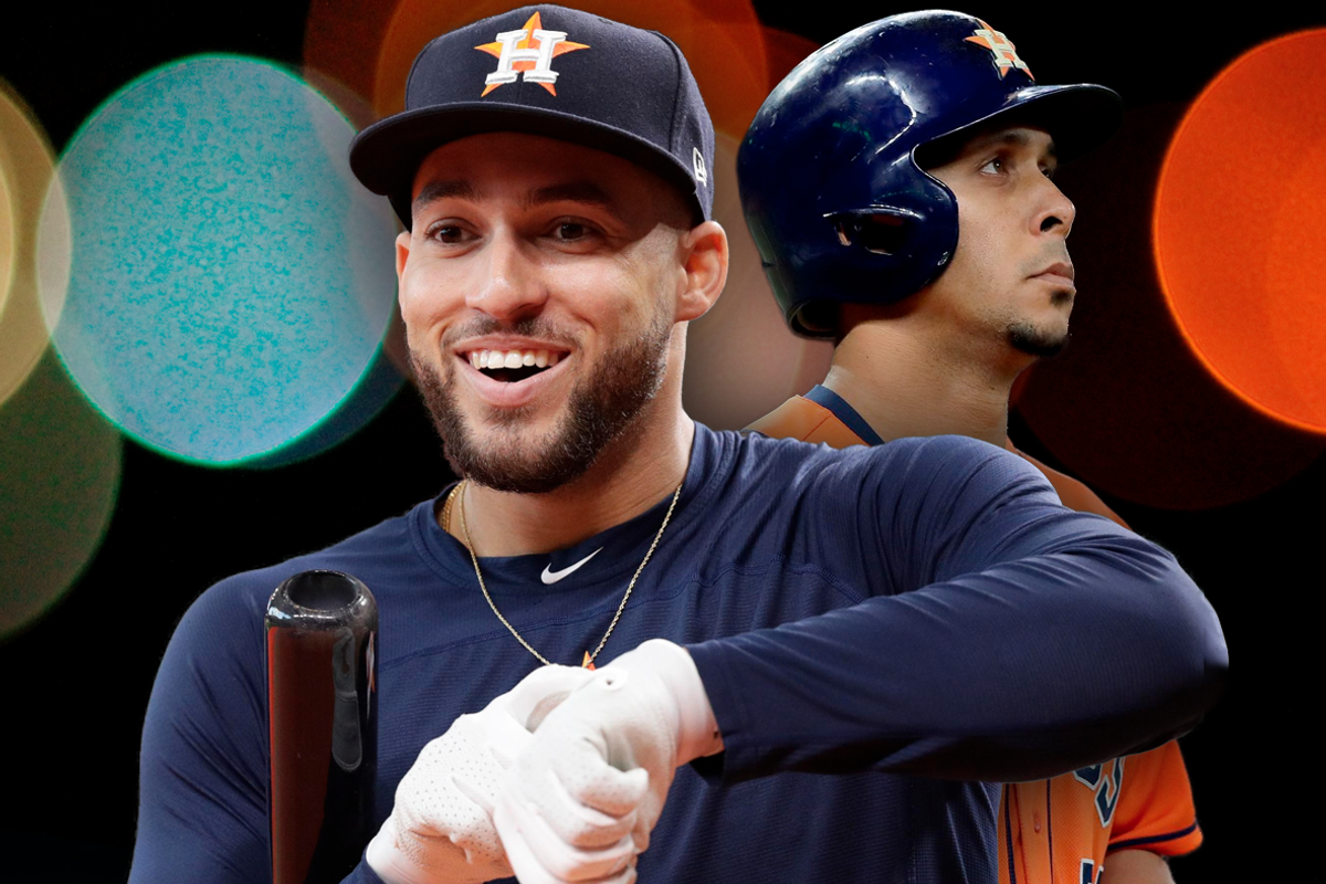 Astros George Springer and Michael Brantley