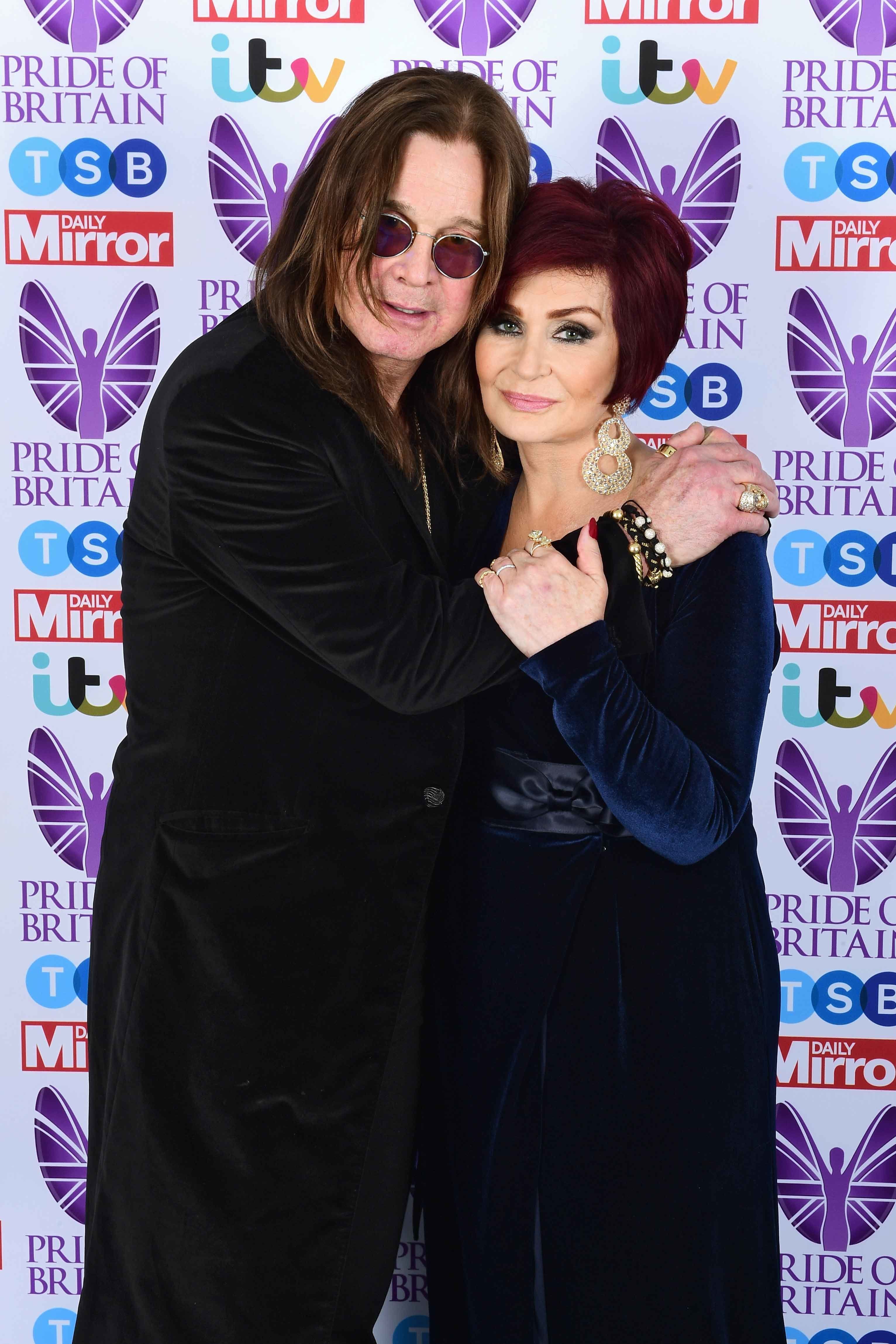 Ozzy Osbourne and wife Sharon Osbourne.