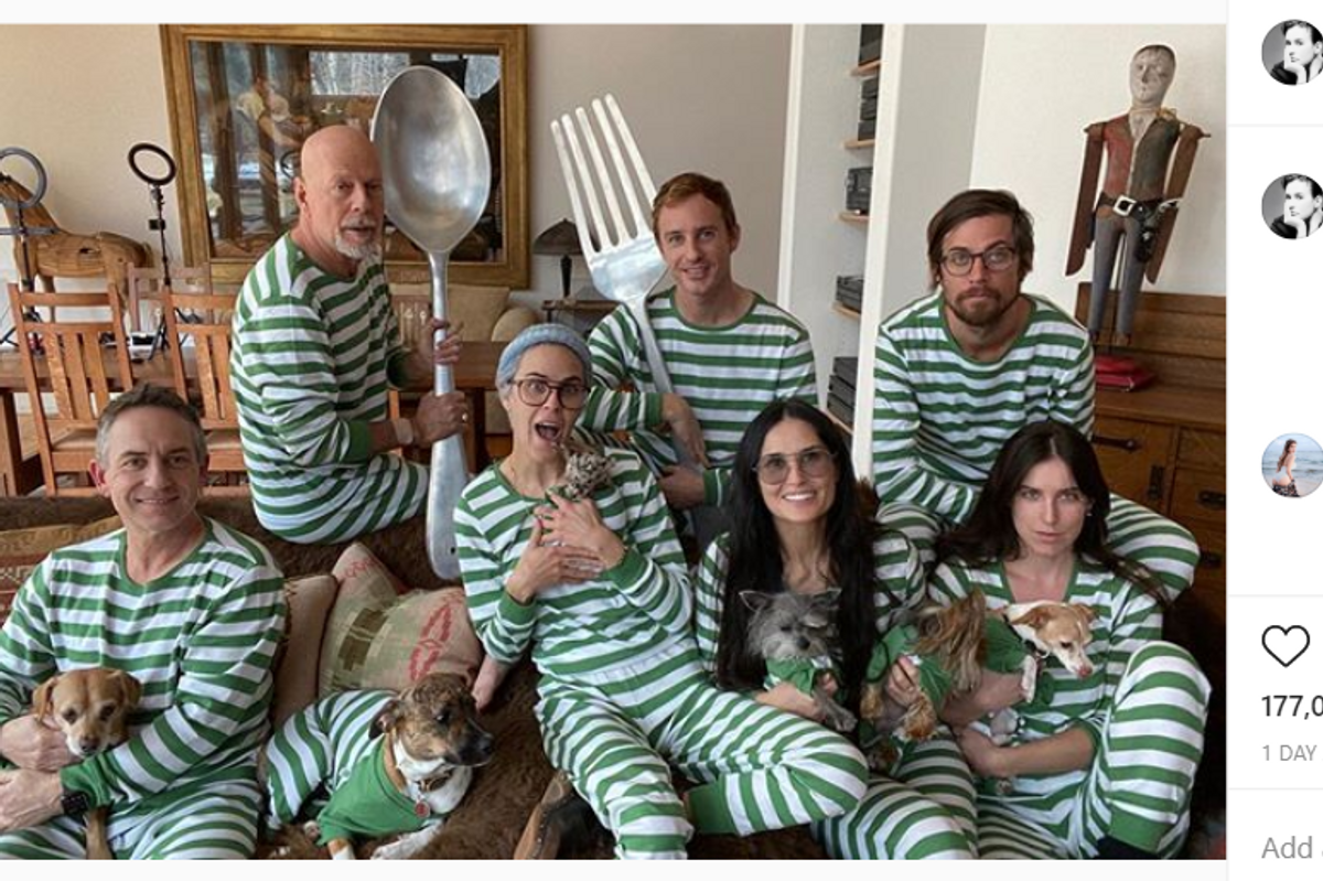 Bruce Willis Demi Moore and family