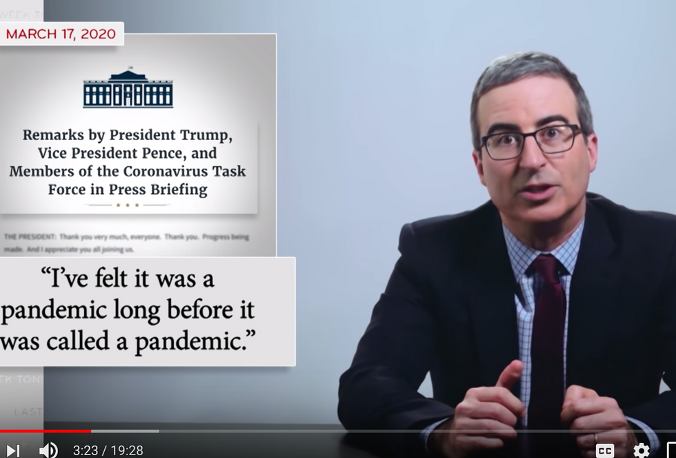 #EndorseThis: John Oliver Is Back, With Mirth And Scorn
