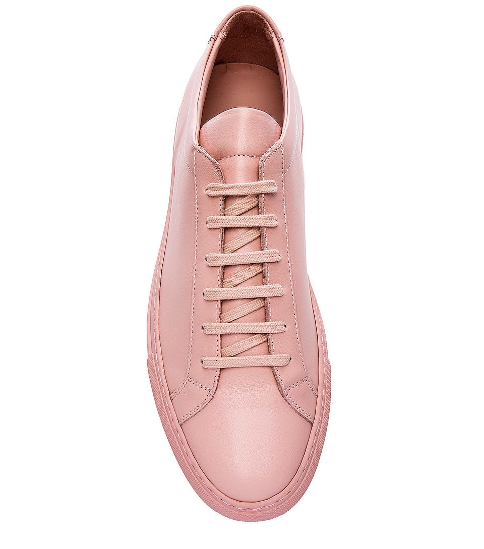 Blush pink leather shoes for men