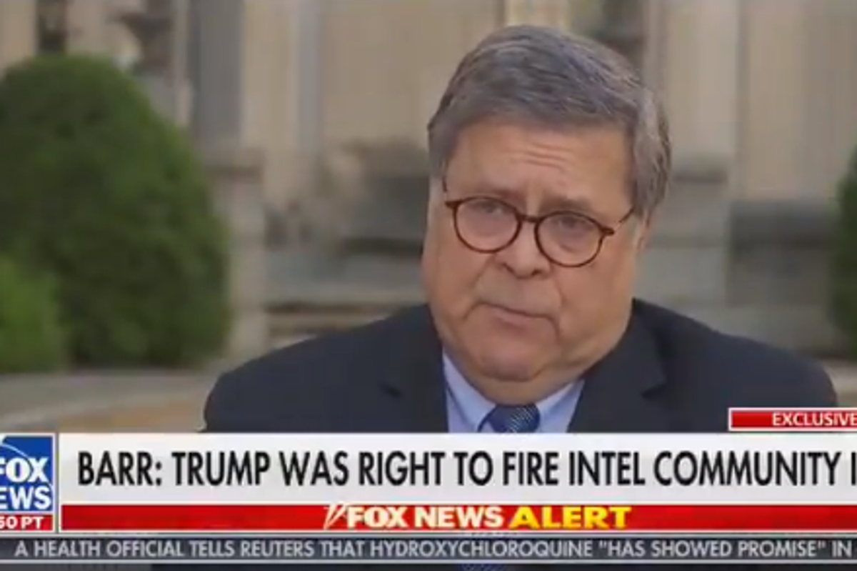 Poor Man's Roy Cohn Bill Barr Says Trump's Dictator-Style Purges Are F*ckin' AWESOME