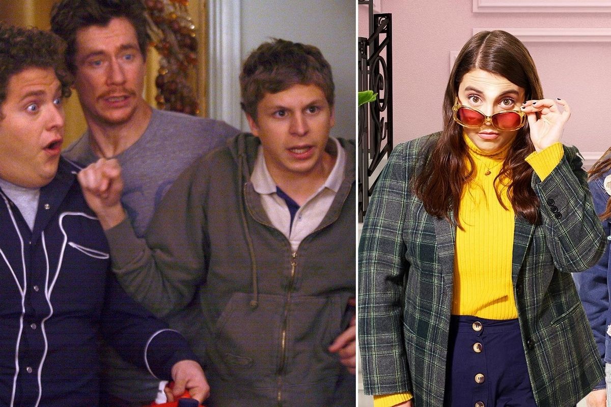 Jonah Hill, Michael Cera, Beanie Feldstein, and Kaitlyn Dever