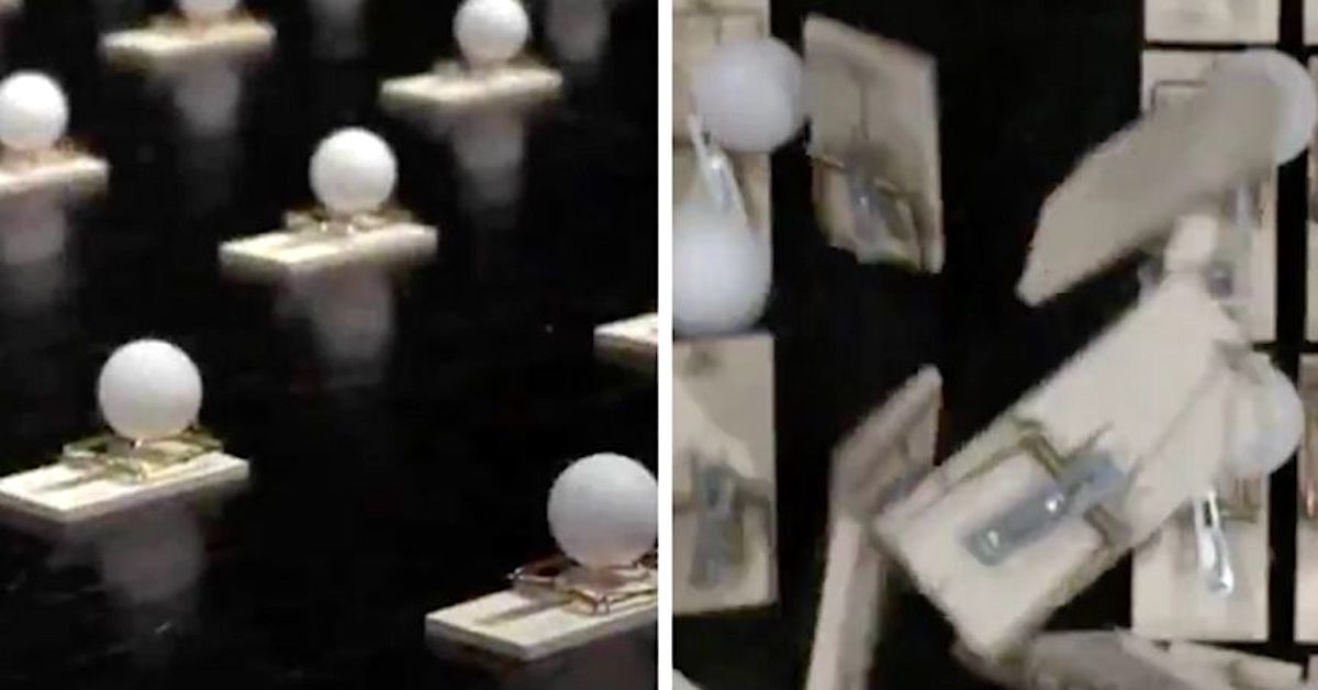 Dramatic PSA Using Ping Pong Balls and Mousetraps to Explain the Importance of Social Distancing Just Went Viral and We See Why