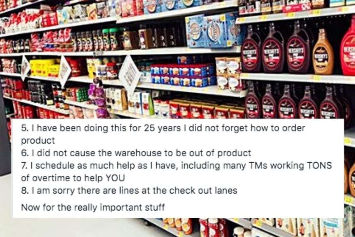 A grocery store manager shared their 20-point list of things every shopper needs to know right now